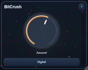 BitCrush interface - Musical bit and sample-rate reduction tuned for stackable lo-fi tone.