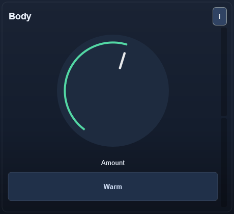 Body interface - Adds low-mid body with dynamic control to avoid mud.