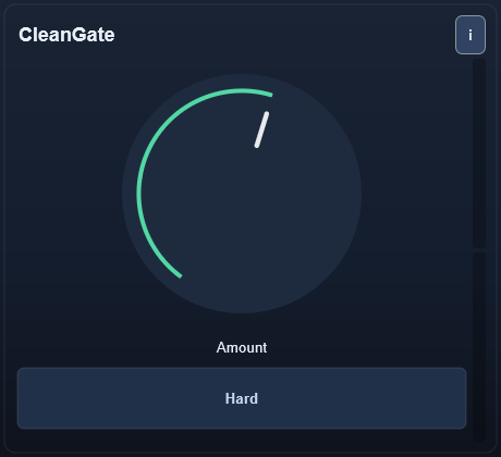 CleanGate interface - Simple gate/expander with hysteresis to stay clean and stable.