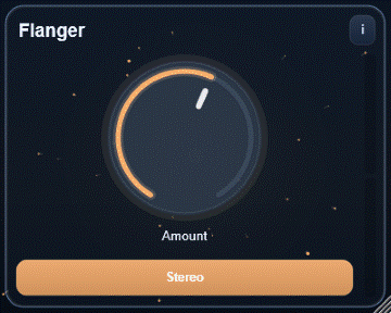 Flanger interface - Lightweight flanger with stable feedback and optional stereo phase offset.