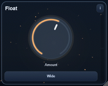Float interface - Dreamy movement with slow chorus modulation, stereo widening, and subtle reverb.
