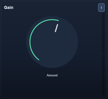 Gain interface - Simple utility gain control with safe output limiting.