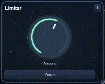 Limiter interface - Safe peak limiting with drive macro and level compensation.