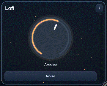 Lofi interface - Lo-fi macro combining filtering, flutter, and gentle degradation.