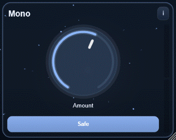 Mono interface - Collapses stereo toward mono with optional side safety limiting.