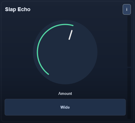Slap Echo interface - Short slap echo focused on punch and depth without washing out the source.