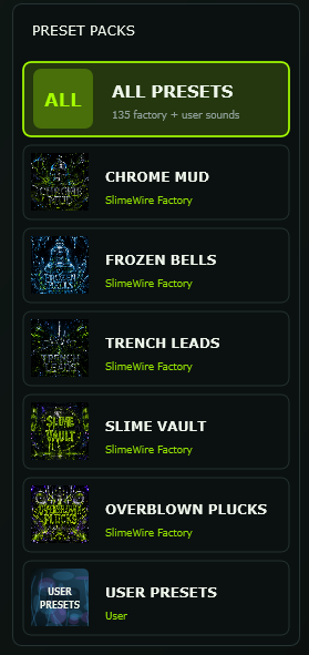 SlimeWire pack browser